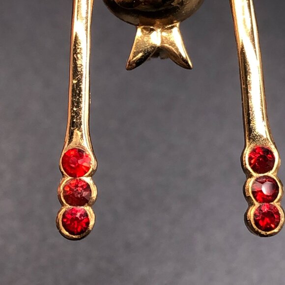 Vintage Coro Rhinestone Spider Brooch - Picture 6 of 6